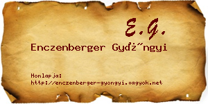 Enczenberger Gyöngyi névjegykártya